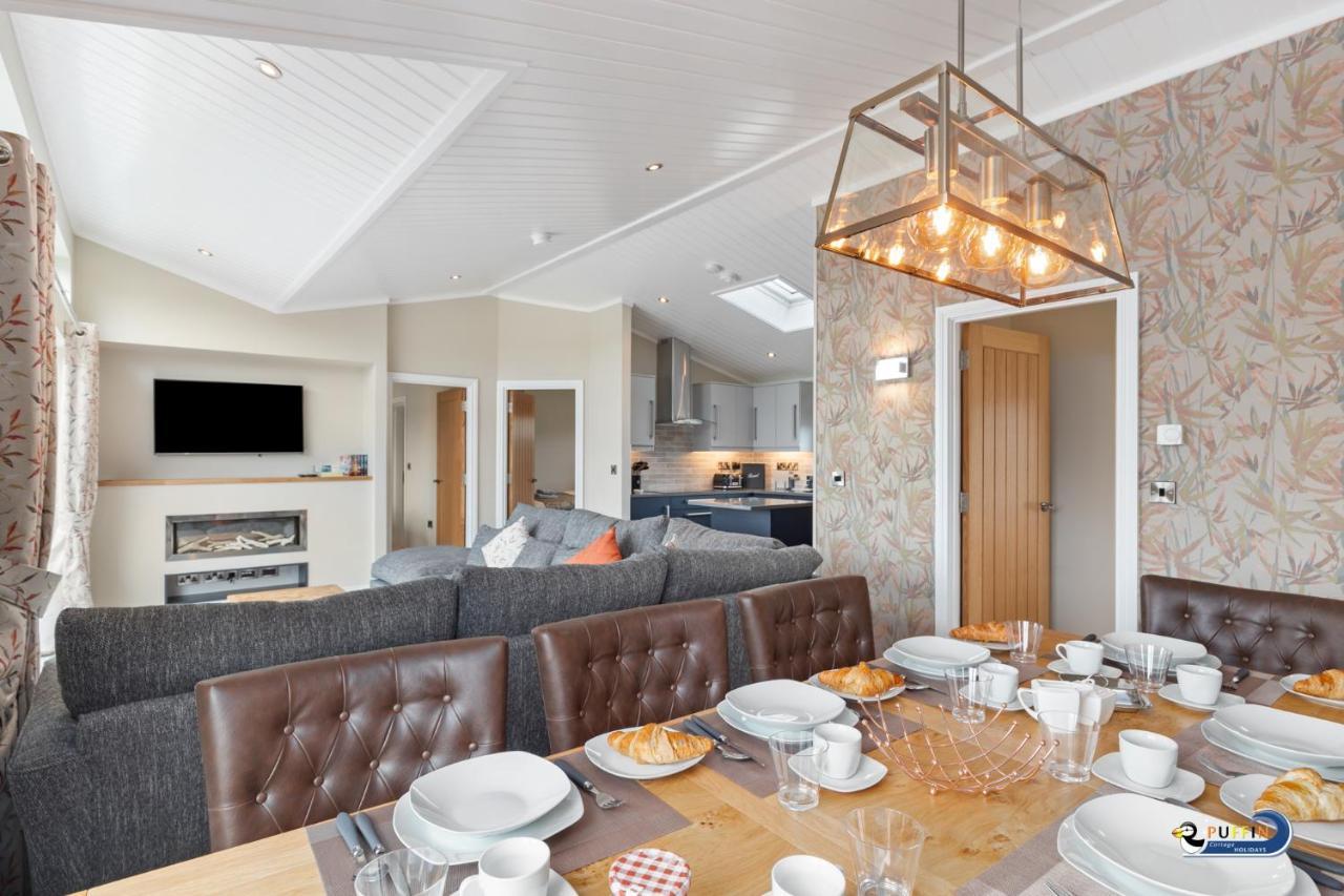 Valley View Lodge - Luxury Lodge, Hot Tub, Close To Beach Penally Ngoại thất bức ảnh