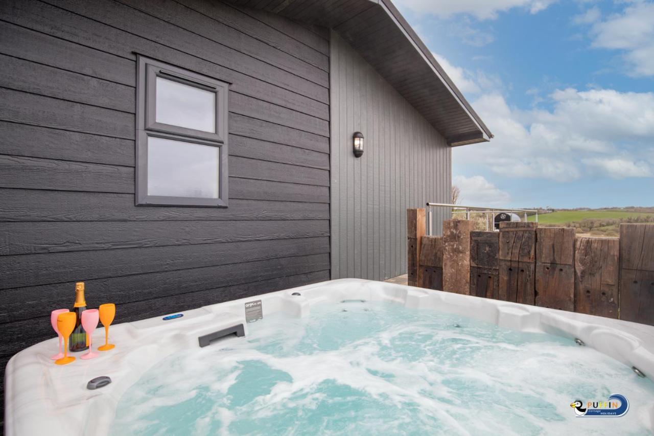 Valley View Lodge - Luxury Lodge, Hot Tub, Close To Beach Penally Ngoại thất bức ảnh
